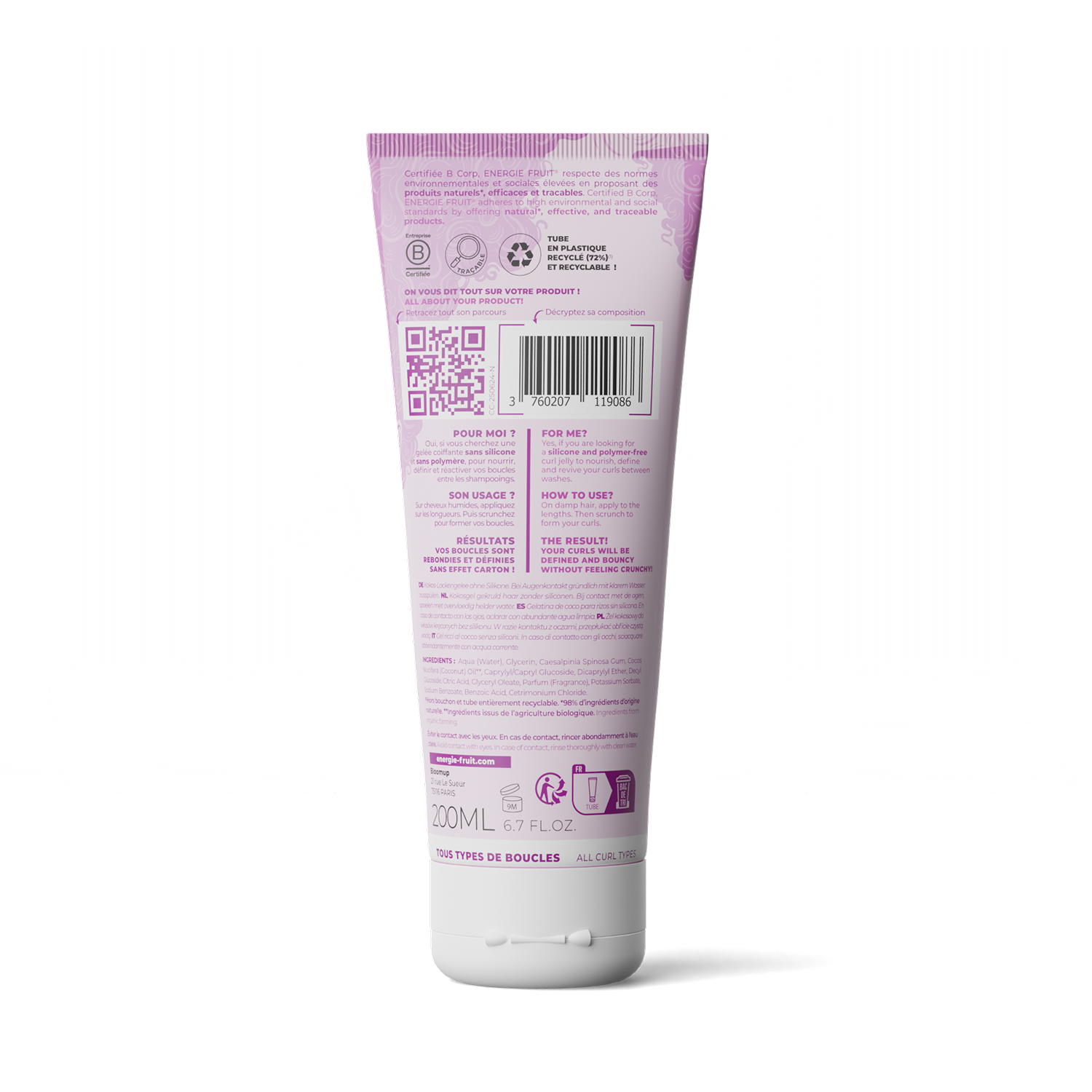 COCO CURL GELEE DEFINITION SANS SILICONE - HUILE DE COCO BIO